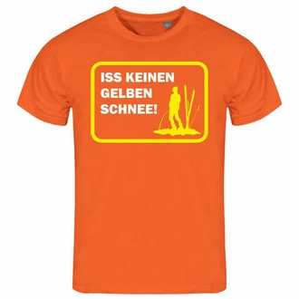 deinshirt Print-Shirt Herren T-Shirt Funshirt Modell Schnee gelb deinshirt Print-Shirt Herren T-Shirt Funshirt Modell Schnee gelb