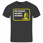deinshirt Print-Shirt Herren T-Shirt Funshirt Modell Schnee gelb