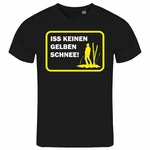 deinshirt Print-Shirt Herren T-Shirt Funshirt Modell Schnee gelb