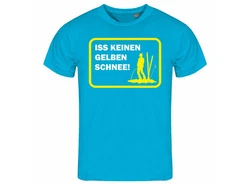 deinshirt Print-Shirt Herren T-Shirt Funshirt Modell Schnee gelb
