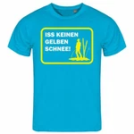 deinshirt Print-Shirt Herren T-Shirt Funshirt Modell Schnee gelb