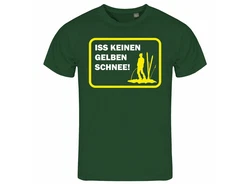 deinshirt Print-Shirt Herren T-Shirt Funshirt Modell Schnee gelb