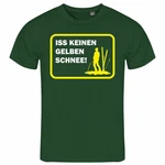 deinshirt Print-Shirt Herren T-Shirt Funshirt Modell Schnee gelb