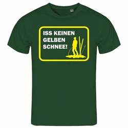 deinshirt Print-Shirt Herren T-Shirt Funshirt Modell Schnee gelb