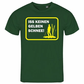 deinshirt Print-Shirt Herren T-Shirt Funshirt Modell Schnee gelb deinshirt Print-Shirt Herren T-Shirt Funshirt Modell Schnee gelb