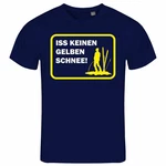 deinshirt Print-Shirt Herren T-Shirt Funshirt Modell Schnee gelb