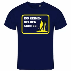 deinshirt Print-Shirt Herren T-Shirt Funshirt Modell Schnee gelb