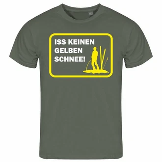 deinshirt Print-Shirt Herren T-Shirt Funshirt Modell Schnee gelb deinshirt Print-Shirt Herren T-Shirt Funshirt Modell Schnee gelb