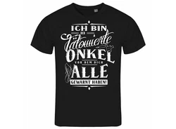 deinshirt Print-Shirt Herren T-Shirt Ich bin der tätowierte Onkel Funshirt mit Motiv Braun/Schwarz/Blau/Dunkelblau/Dunkelgrau