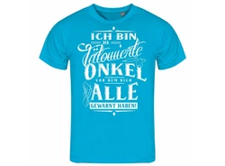 deinshirt Print-Shirt Herren T-Shirt Ich bin der tätowierte Onkel Funshirt mit Motiv 