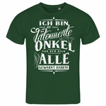 deinshirt Print-Shirt Herren T-Shirt Ich bin der tätowierte Onkel Funshirt mit Motiv Dunkelgrün/Grün