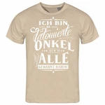 deinshirt Print-Shirt Herren T-Shirt Ich bin der tätowierte Onkel Funshirt mit Motiv Beige/Braun/Khaki/Grün/Gold