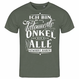 deinshirt Print-Shirt Herren T-Shirt Ich bin der tätowierte Onkel Funshirt mit Motiv Dunkelgrün deinshirt Print-Shirt Herren T-Shirt Ich bin der tätowierte Onkel Funshirt mit Motiv Dunkelgrün