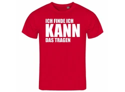 deinshirt Print-Shirt Herren T-Shirt Ich finde ich kann das tragen Funshirt Rot/Dunkelrot