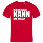 deinshirt Print-Shirt Herren T-Shirt Ich finde ich kann das tragen Funshirt Rot/Dunkelrot