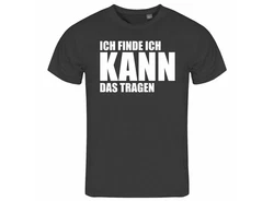 deinshirt Print-Shirt Herren T-Shirt Ich finde ich kann das tragen Funshirt Schwarz/Khaki/Grau