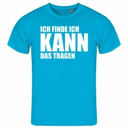deinshirt Print-Shirt Herren T-Shirt Ich finde ich kann das tragen Funshirt Blau/Türkis