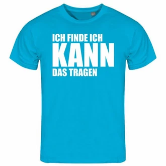 deinshirt Print-Shirt Herren T-Shirt Ich finde ich kann das tragen Funshirt