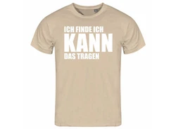 deinshirt Print-Shirt Herren T-Shirt Ich finde ich kann das tragen Funshirt Khaki