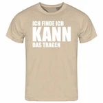 deinshirt Print-Shirt Herren T-Shirt Ich finde ich kann das tragen Funshirt Khaki