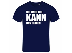 deinshirt Print-Shirt Herren T-Shirt Ich finde ich kann das tragen Funshirt Blau