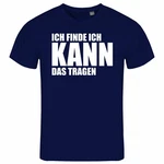 deinshirt Print-Shirt Herren T-Shirt Ich finde ich kann das tragen Funshirt Blau
