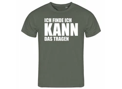 deinshirt Print-Shirt Herren T-Shirt Ich finde ich kann das tragen Funshirt Dunkelgrün/Khaki