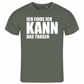 deinshirt Print-Shirt Herren T-Shirt Ich finde ich kann das tragen Funshirt Dunkelgrün/Khaki deinshirt Print-Shirt Herren T-Shirt Ich finde ich kann das tragen Funshirt Dunkelgrün/Khaki