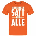 deinshirt Print-Shirt Herren T-Shirt Ich kenn kein satt nur alle Funshirt mit Motiv Orange/Gelb deinshirt Print-Shirt Herren T-Shirt Ich kenn kein satt nur alle Funshirt mit Motiv Orange/Gelb