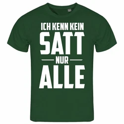 deinshirt Print-Shirt Herren T-Shirt Ich kenn kein satt nur alle Funshirt mit Motiv Grün/Dunkelgrün