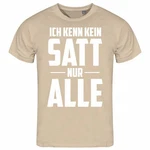 deinshirt Print-Shirt Herren T-Shirt Ich kenn kein satt nur alle Funshirt mit Motiv Khaki/Beige deinshirt Print-Shirt Herren T-Shirt Ich kenn kein satt nur alle Funshirt mit Motiv Khaki/Beige