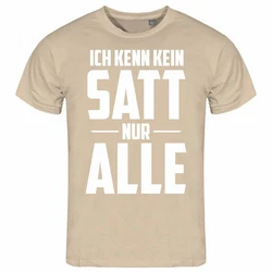deinshirt Print-Shirt Herren T-Shirt Ich kenn kein satt nur alle Funshirt mit Motiv Khaki/Beige