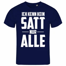 deinshirt Print-Shirt Herren T-Shirt Ich kenn kein satt nur alle Funshirt mit Motiv Blau/Dunkelblau