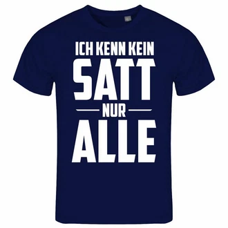 deinshirt Print-Shirt Herren T-Shirt Ich kenn kein satt nur alle Funshirt mit Motiv Blau/Dunkelblau