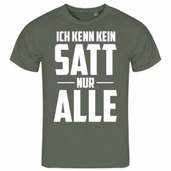 deinshirt Print-Shirt Herren T-Shirt Ich kenn kein satt nur alle Funshirt mit Motiv Dunkelgrün/Khaki/Grün