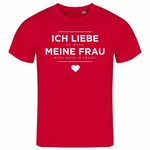 deinshirt Print-Shirt Herren T-Shirt Funshirt Ich liebe es wenn meine Frau mich angeln lässt Rot/Grau/Dunkelrot