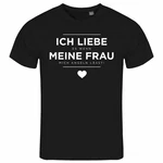 deinshirt Print-Shirt Herren T-Shirt Funshirt Ich liebe es wenn meine Frau mich angeln lässt Grau/Schwarz
