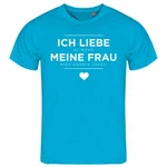 deinshirt Print-Shirt Herren T-Shirt Funshirt Ich liebe es wenn meine Frau mich angeln lässt Hellblau/Blau/Grau/Türkis