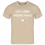 deinshirt Print-Shirt Herren T-Shirt Funshirt Ich liebe es wenn meine Frau mich angeln lässt Beige/Khaki/Grau/Braun