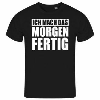 deinshirt Print-Shirt Herren T-Shirt Ich mach das Morgen fertig Funshirt