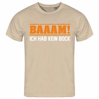 deinshirt Print-Shirt Herren T-Shirt BM Ich hab kein bock mehr Funshirt mit Motiv ORANGE deinshirt Print-Shirt Herren T-Shirt BM Ich hab kein bock mehr Funshirt mit Motiv ORANGE