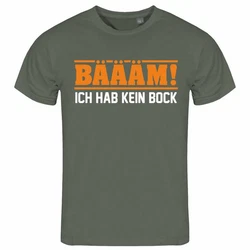 deinshirt Print-Shirt Herren T-Shirt BM Ich hab kein bock mehr Funshirt mit Motiv orange