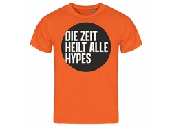 deinshirt Print-Shirt Herren T-Shirt Die Zeit heilt alle Hypes Funshirt Orange/Gelb