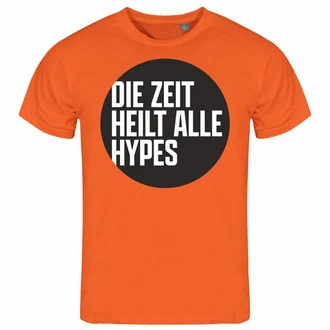 deinshirt Print-Shirt Herren T-Shirt Die Zeit heilt alle Hypes Funshirt Orange/Gelb