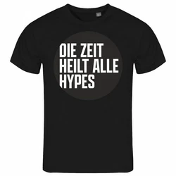 deinshirt Print-Shirt Herren T-Shirt Die Zeit heilt alle Hypes Funshirt Schwarz/Braun