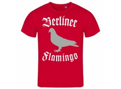 deinshirt Print-Shirt Herren T-Shirt Berliner Flamingo Funshirt Dunkelrot/Rot