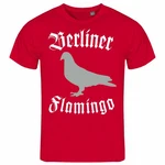 deinshirt Print-Shirt Herren T-Shirt Berliner Flamingo Funshirt Dunkelrot/Rot