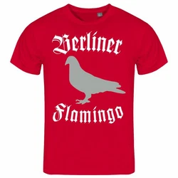 deinshirt Print-Shirt Herren T-Shirt Berliner Flamingo Funshirt Dunkelrot/Rot