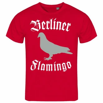 deinshirt Print-Shirt Herren T-Shirt Berliner Flamingo Funshirt Dunkelrot/Rot