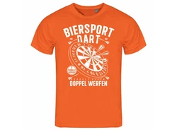 deinshirt Print-Shirt Herren T-Shirt Biersport Dart Funshirt mit Motiv Orange